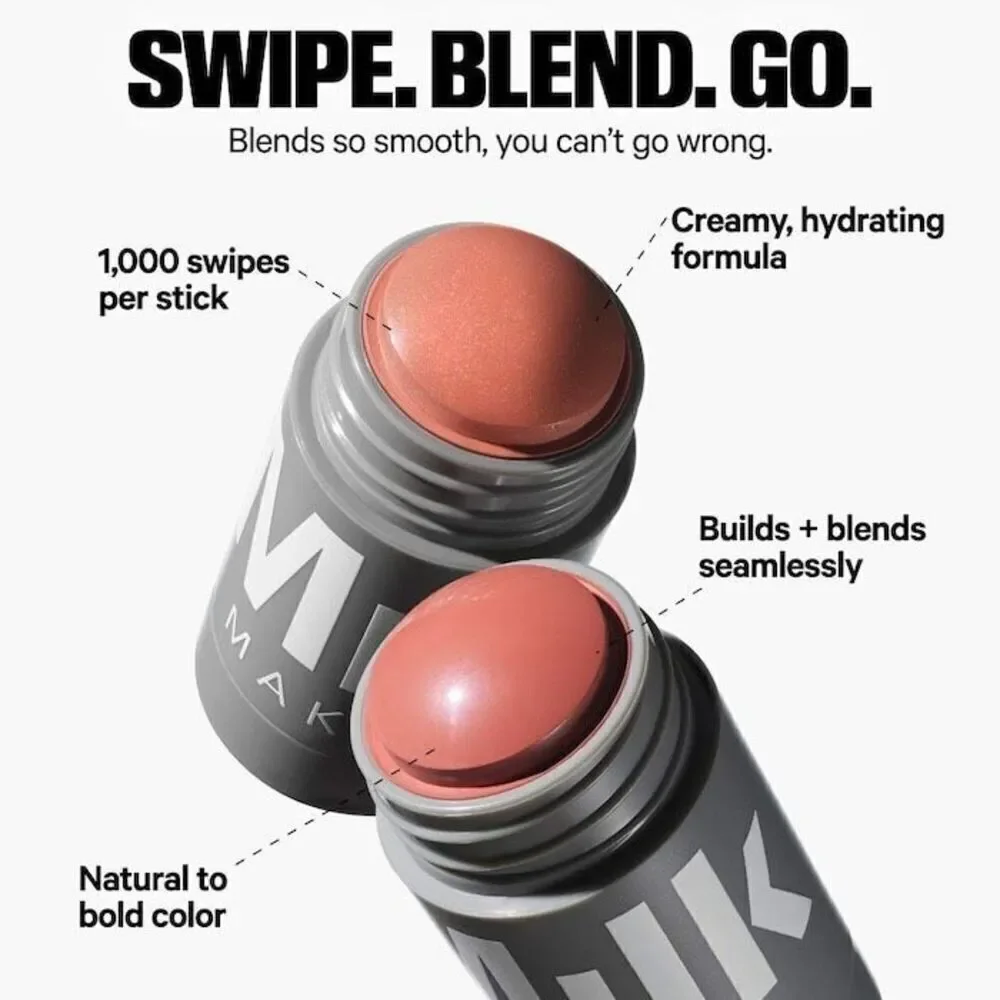 Milk Lip and Cheek Cream Blush Stick in Werk Dusty Rose